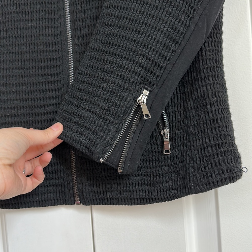 SOLD ⬇️ Joie Black Zip Up Moto Blazer Jacket - Picture 12 of 17